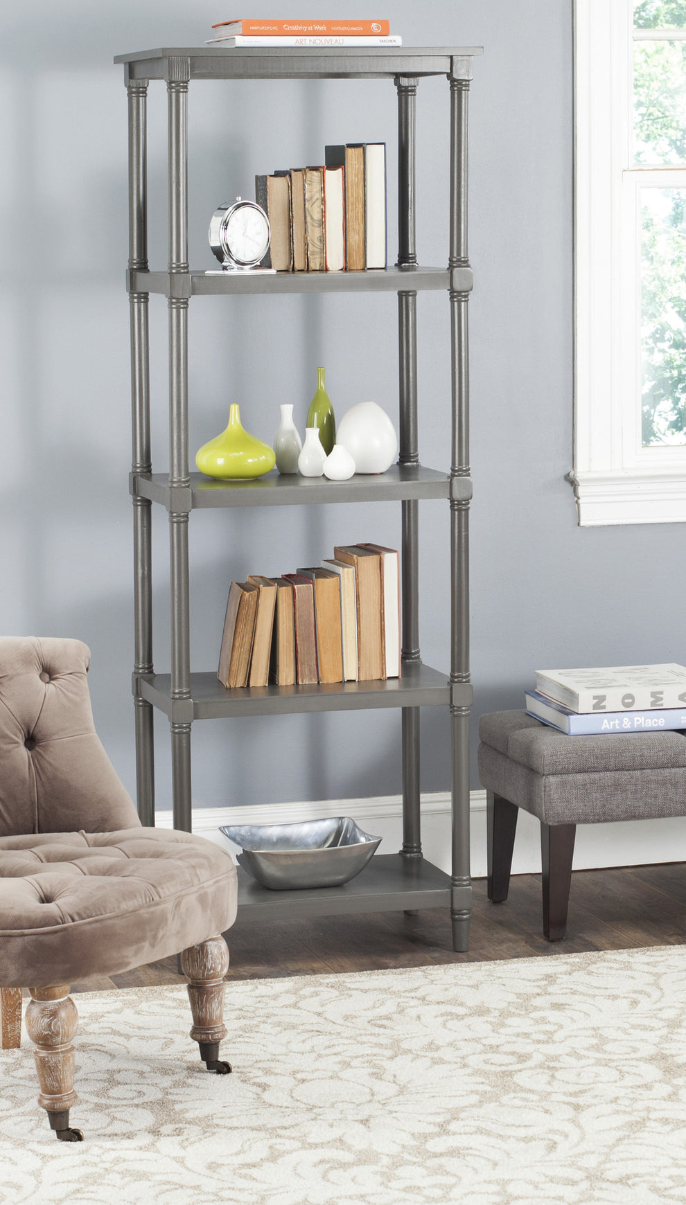 Safavieh Odessa 5 Tier Bookcase | Bookcases | Modishstore - 1