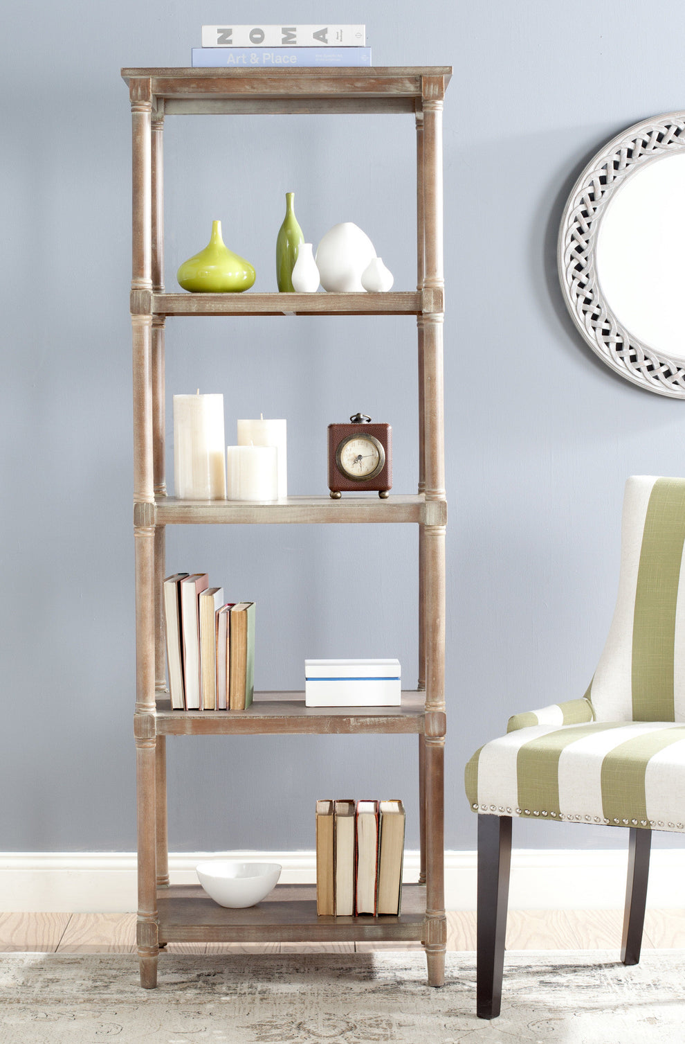 Safavieh Odessa 5 Tier Bookcase | Bookcases | Modishstore - 7