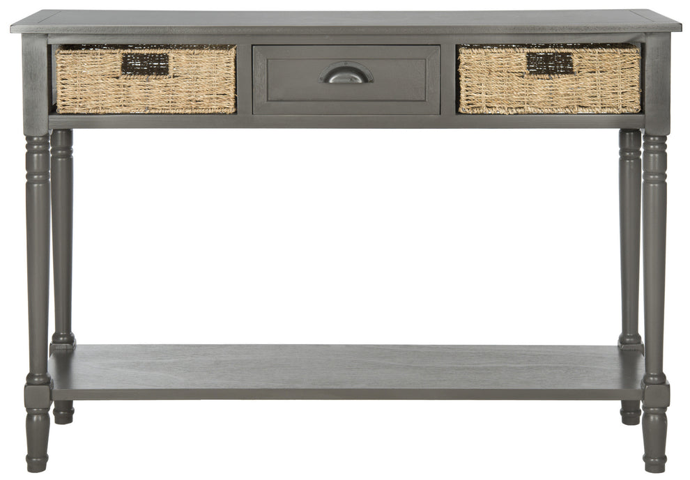 Safavieh Winifred Wicker Console Table With Storage | Console Tables | Modishstore - 2