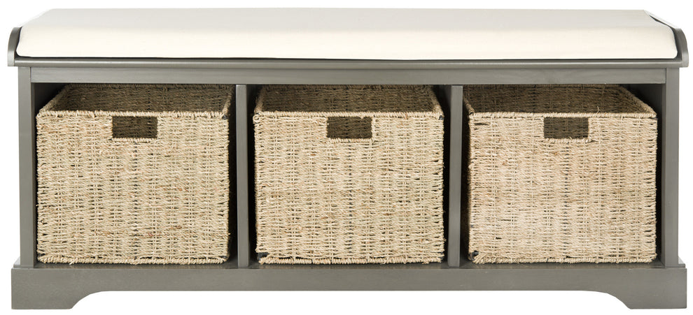 Safavieh Lonan  Wicker Storage Bench | Benches | Modishstore - 2