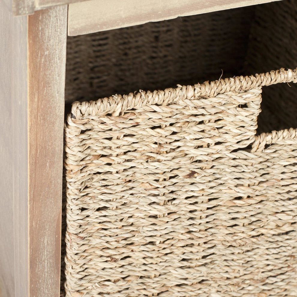 Safavieh Lonan  Wicker Storage Bench | Benches | Modishstore - 10