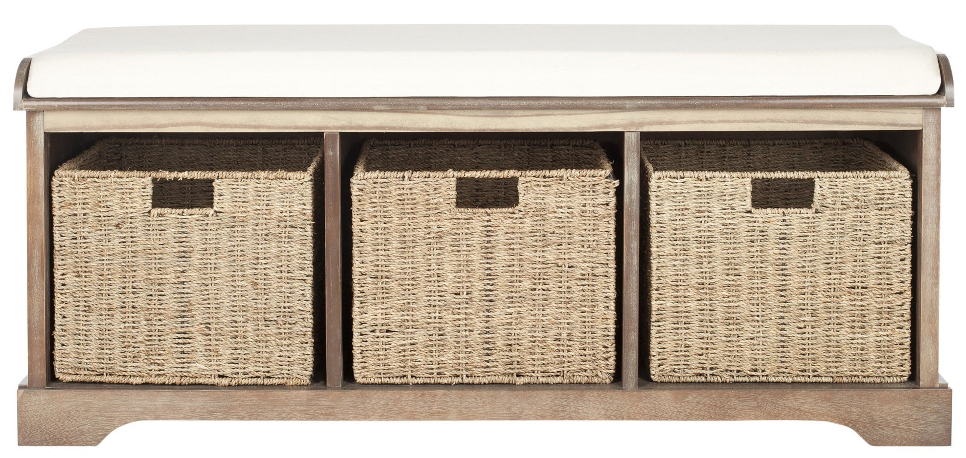 Safavieh Lonan  Wicker Storage Bench | Benches | Modishstore - 9