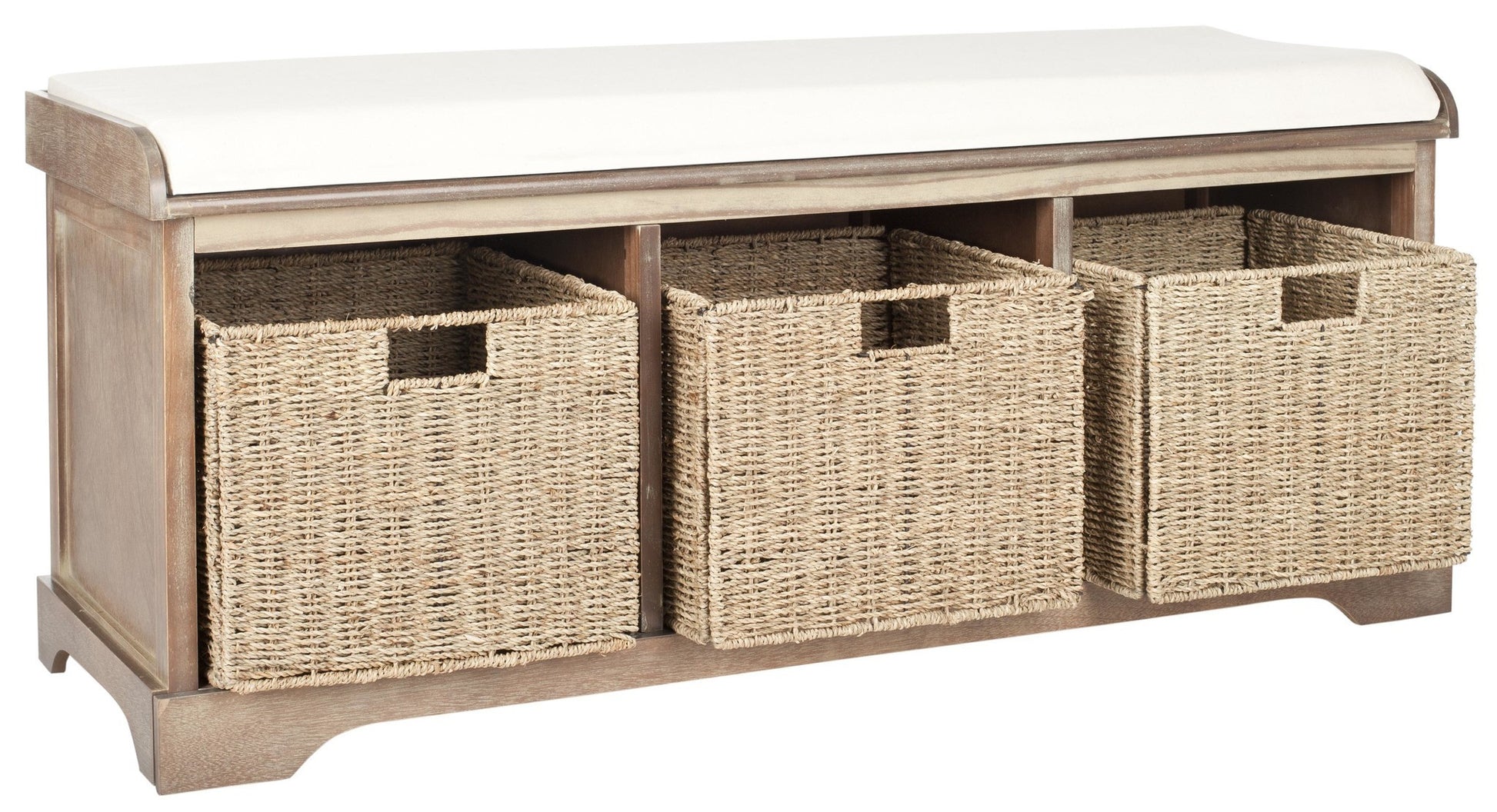 Safavieh Lonan  Wicker Storage Bench | Benches | Modishstore - 11