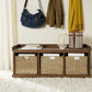 Safavieh Lonan  Wicker Storage Bench | Benches | Modishstore - 3