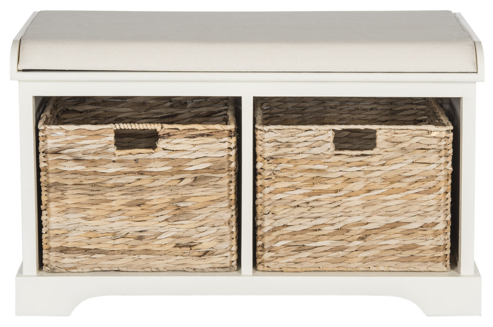 Safavieh Freddy Wicker Storage Bench | Benches | Modishstore - 10