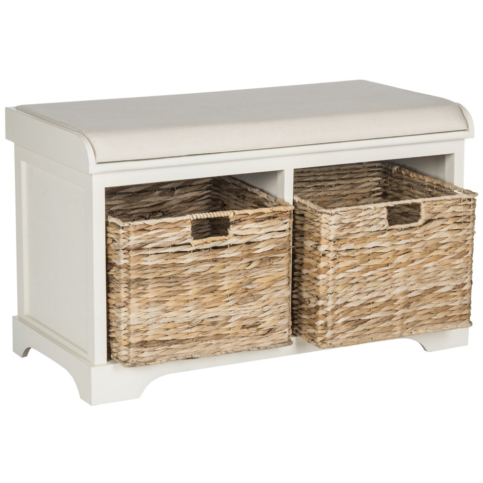 Safavieh Freddy Wicker Storage Bench | Benches | Modishstore - 11