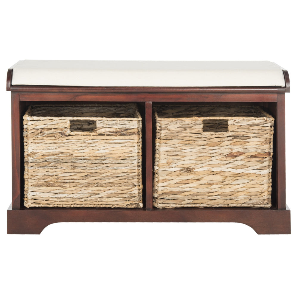 Safavieh Freddy Wicker Storage Bench | Benches | Modishstore - 12