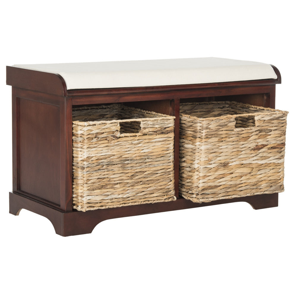 Safavieh Freddy Wicker Storage Bench | Benches | Modishstore - 13