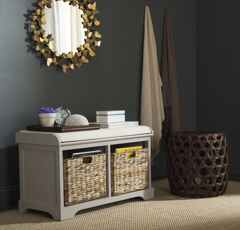 Safavieh Freddy Wicker Storage Bench | Benches | Modishstore - 4