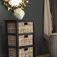 Safavieh Halle 3 Wicker Basket Storage Side Table | Side Tables | Modishstore - 1
