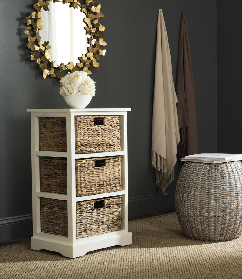 Safavieh Halle 3 Wicker Basket Storage Side Table | Side Tables | Modishstore - 2