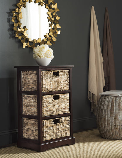 Safavieh Halle 3 Wicker Basket Storage Side Table | Side Tables | Modishstore - 3