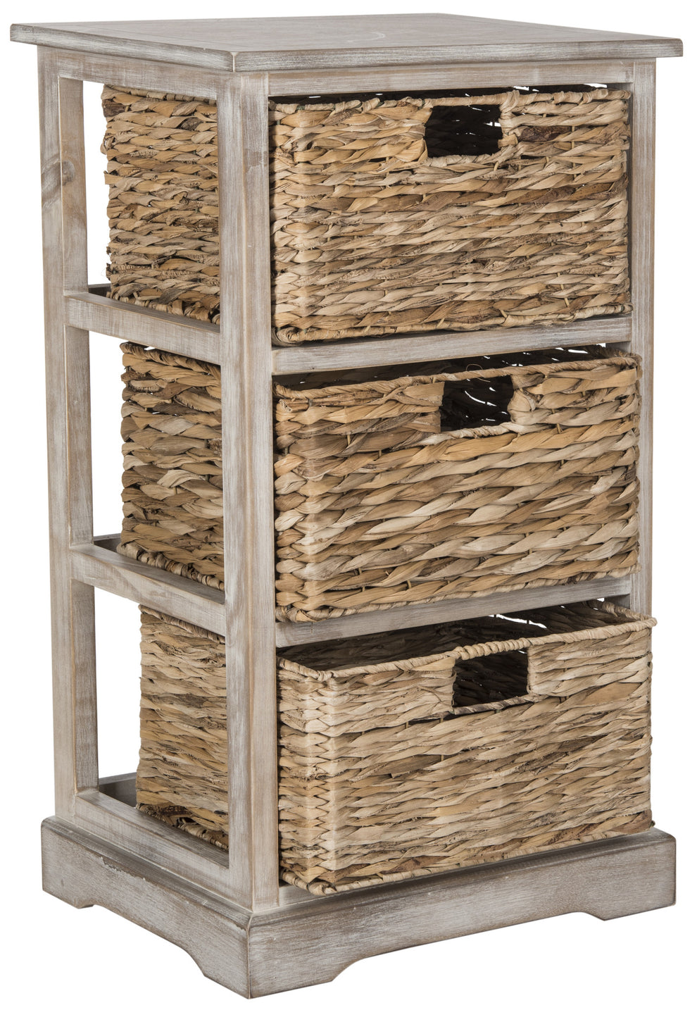 Safavieh Halle 3 Wicker Basket Storage Side Table | Side Tables | Modishstore - 20
