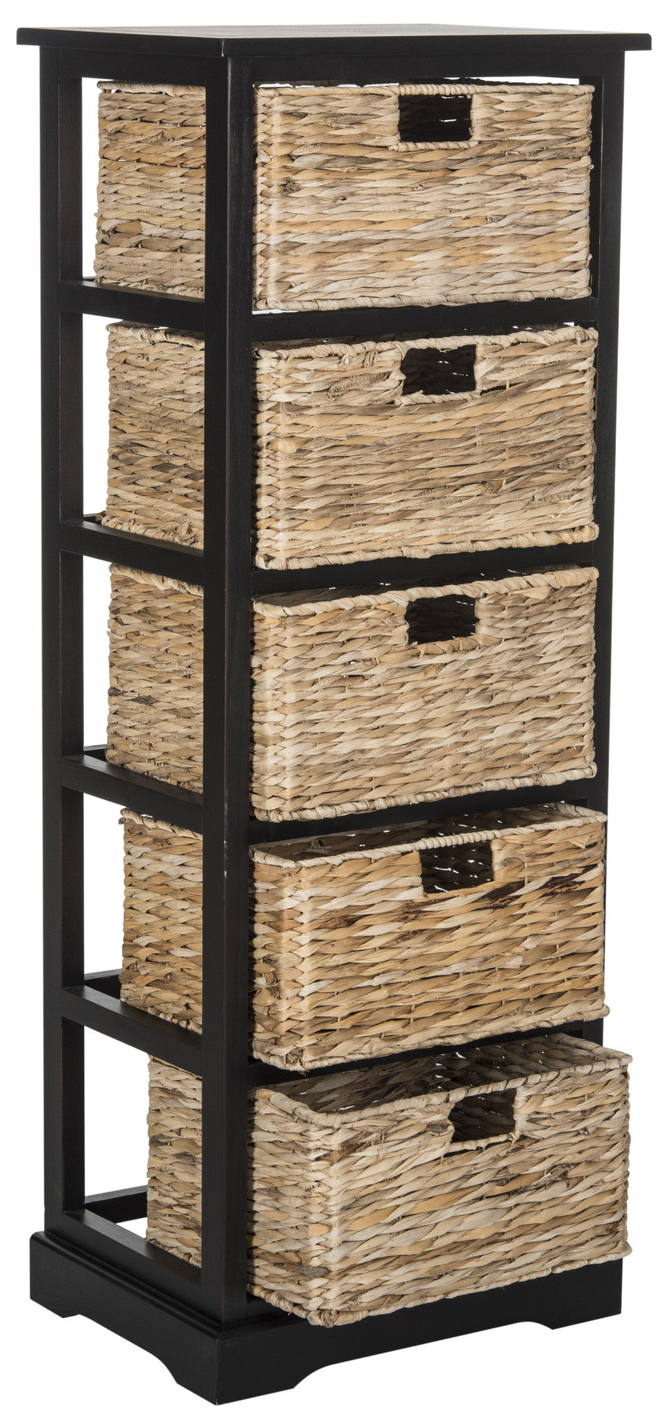 Safavieh Vedette 5 Wicker Basket Storage Tower | Cabinets | Modishstore - 8