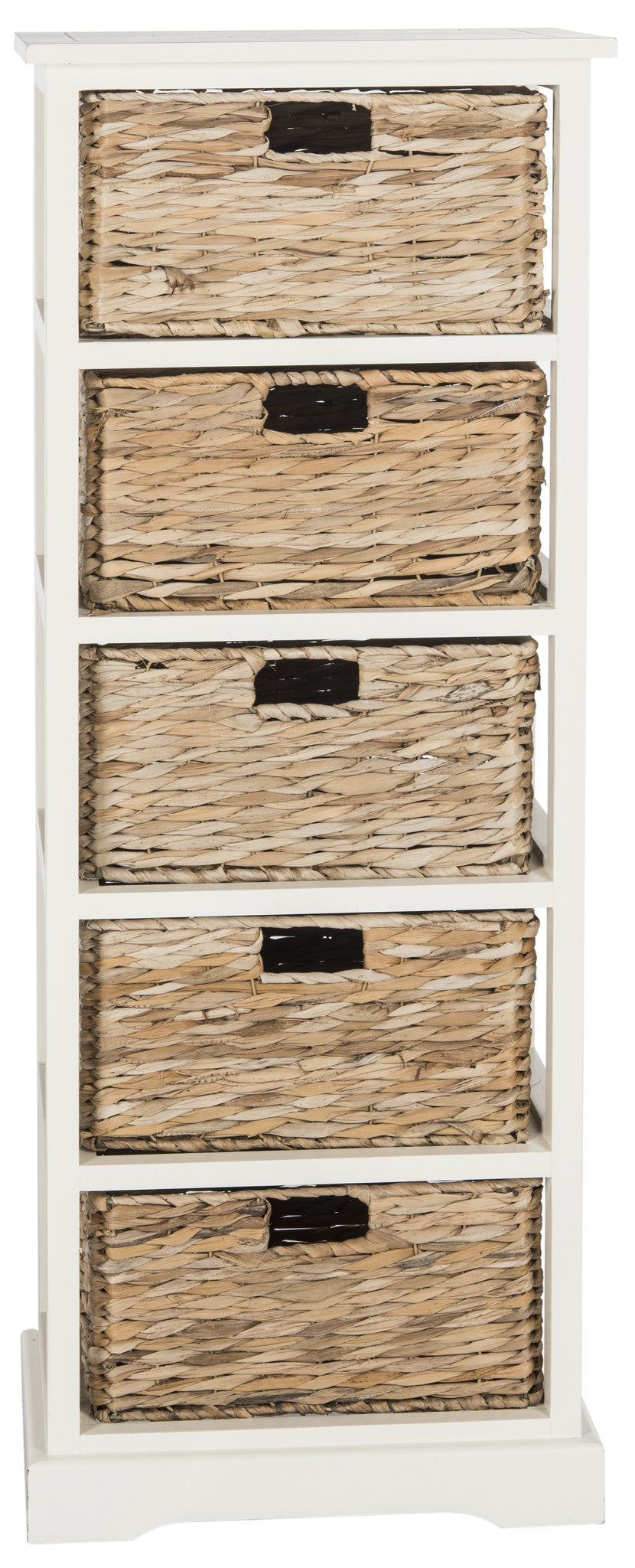 Safavieh Vedette 5 Wicker Basket Storage Tower | Cabinets | Modishstore - 9