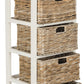 Safavieh Vedette 5 Wicker Basket Storage Tower | Cabinets |  Modishstore  - 11