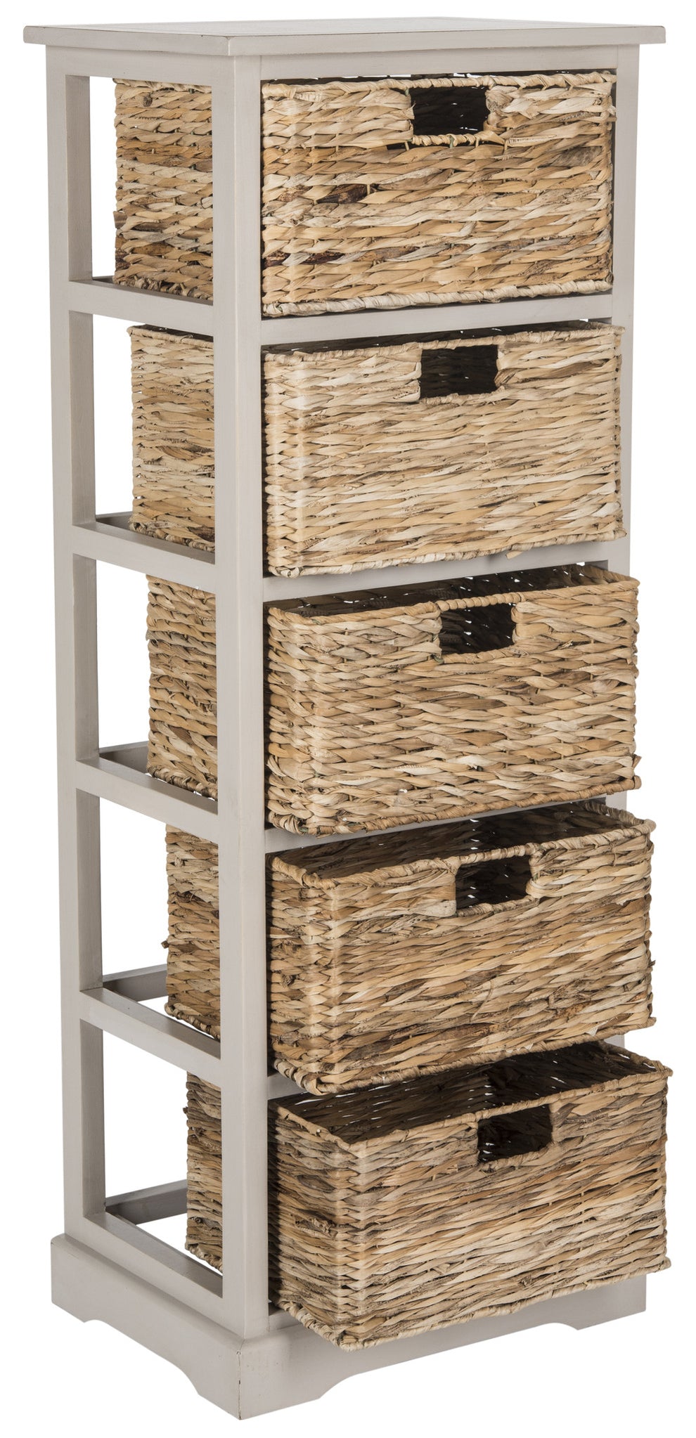 Safavieh Vedette 5 Wicker Basket Storage Tower | Cabinets | Modishstore - 17