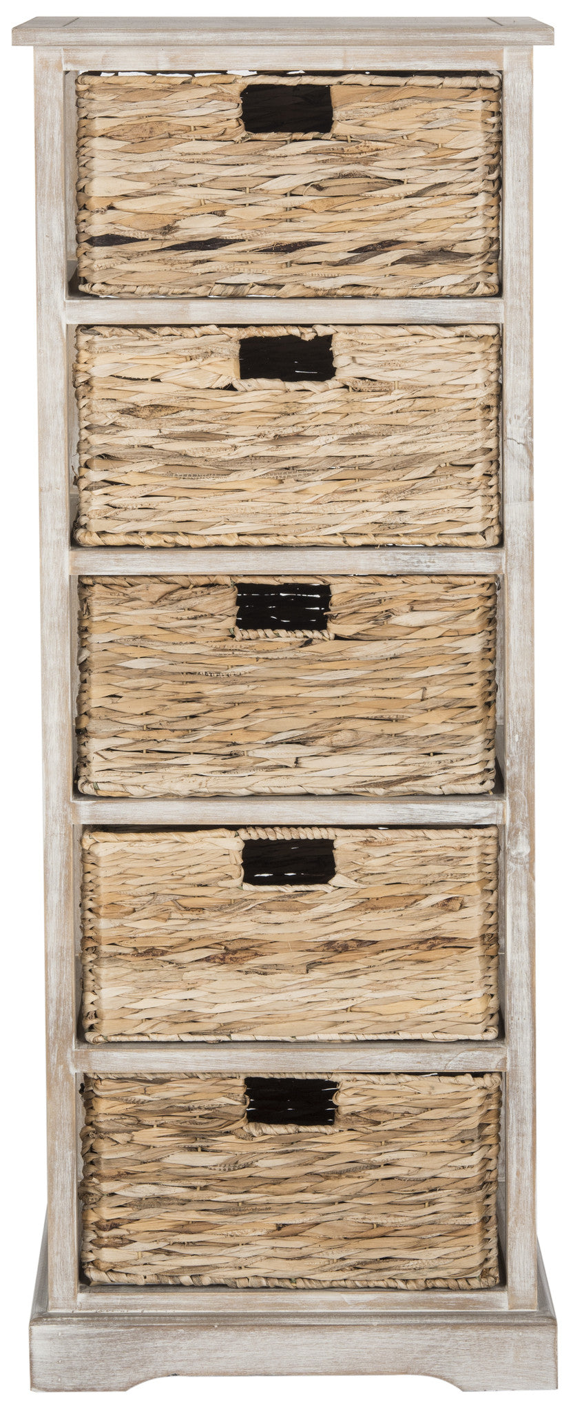 Safavieh Vedette 5 Wicker Basket Storage Tower | Cabinets |  Modishstore  - 18