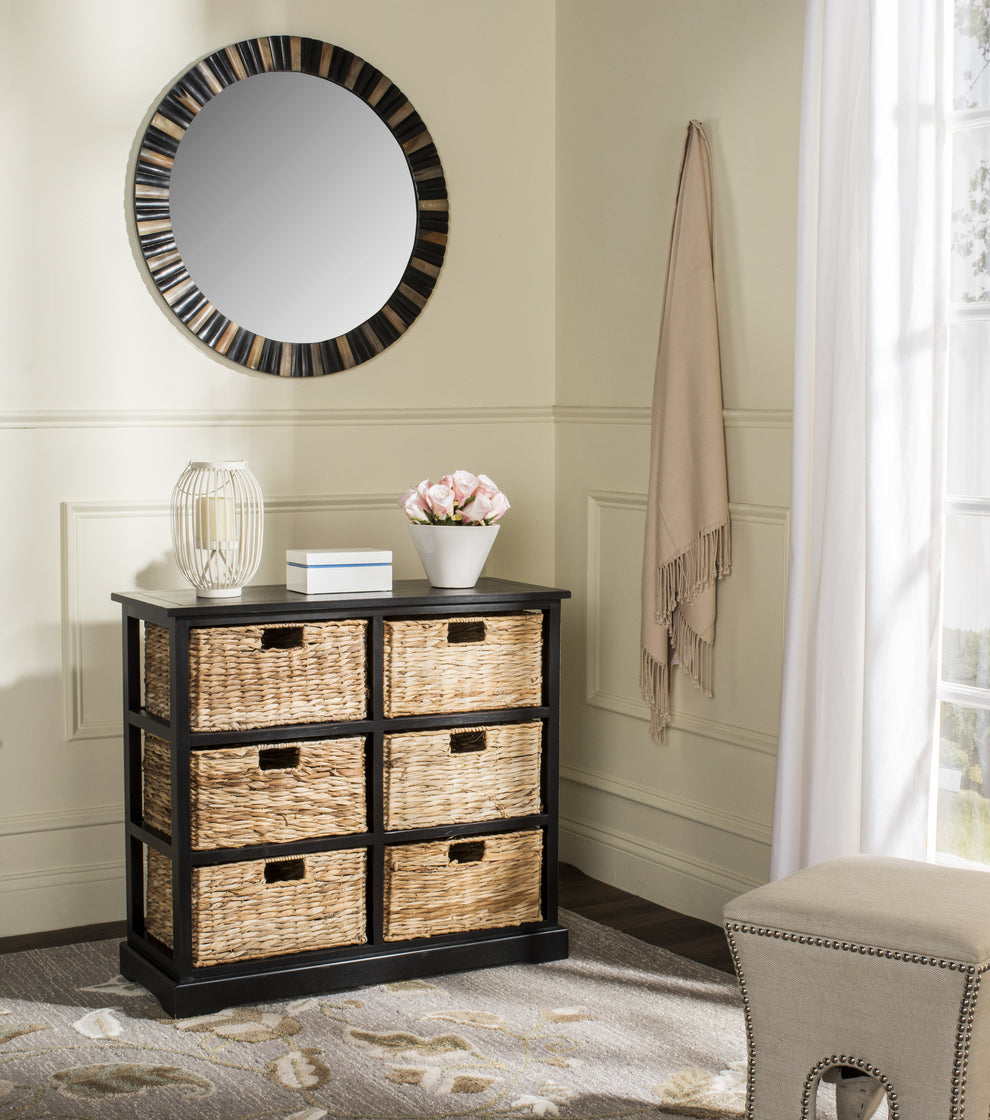 Safavieh Keenan 6 Wicker Basket Storage Chest | Cabinets | Modishstore - 1