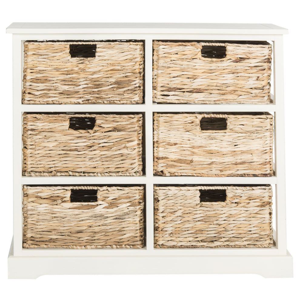 Safavieh Keenan 6 Wicker Basket Storage Chest | Cabinets | Modishstore - 3