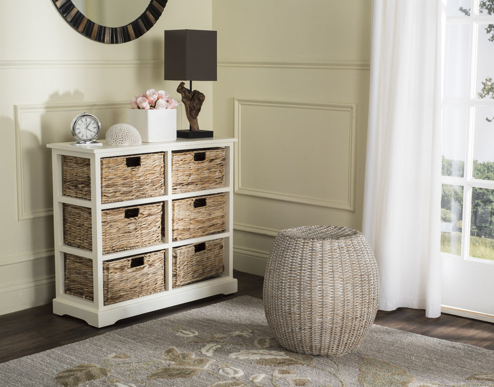 Safavieh Keenan 6 Wicker Basket Storage Chest | Cabinets | Modishstore - 9
