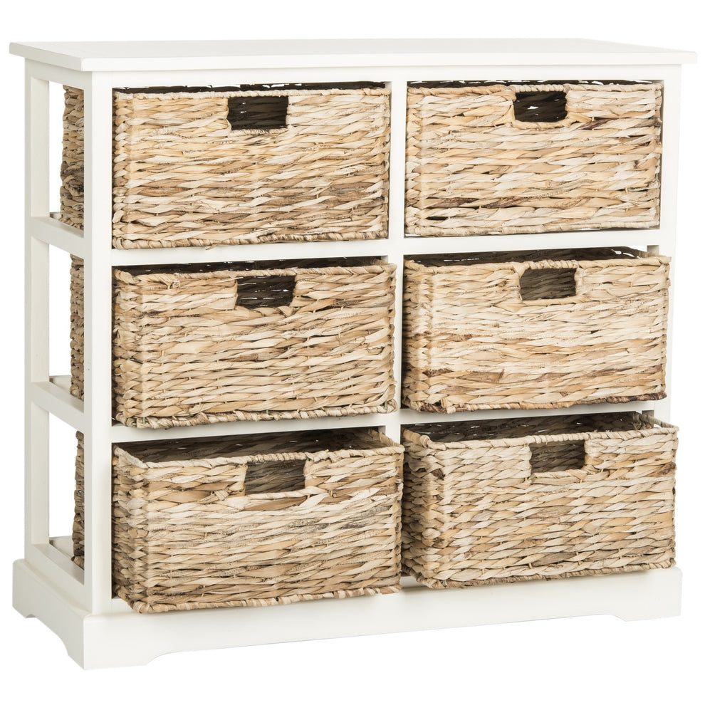Safavieh Keenan 6 Wicker Basket Storage Chest | Cabinets | Modishstore - 10