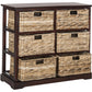 Safavieh Keenan 6 Wicker Basket Storage Chest | Cabinets |  Modishstore  - 13