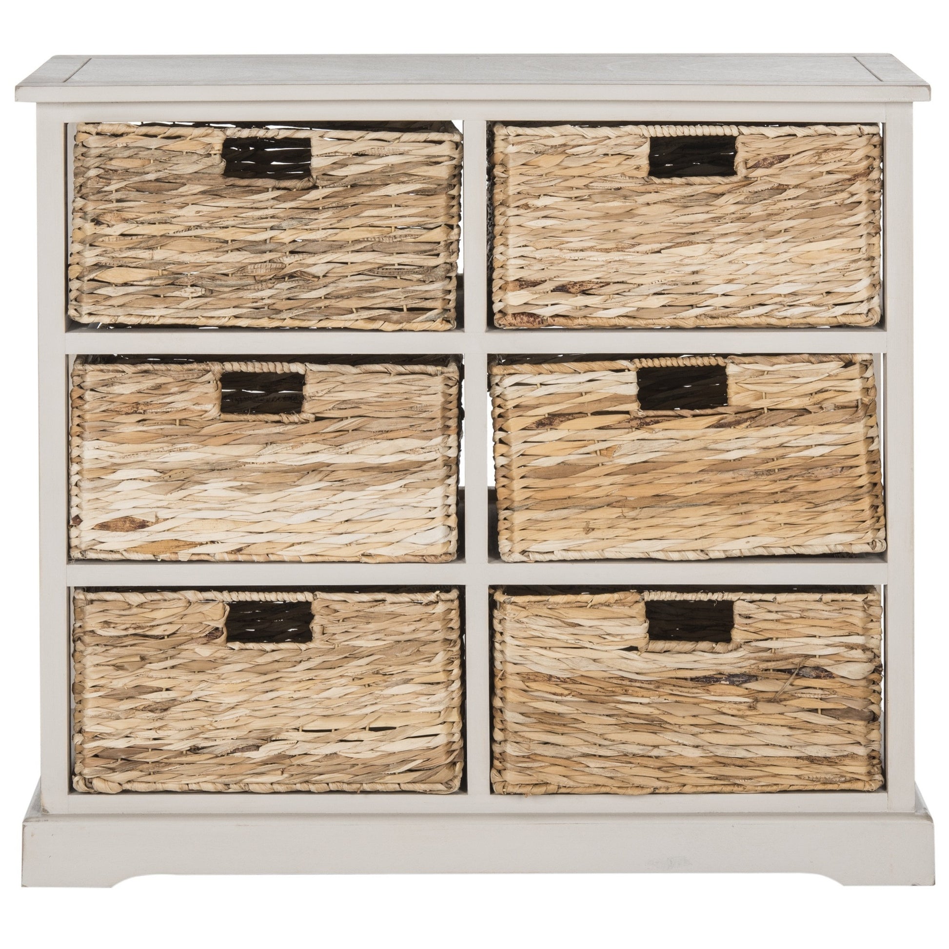 Safavieh Keenan 6 Wicker Basket Storage Chest | Cabinets |  Modishstore  - 5
