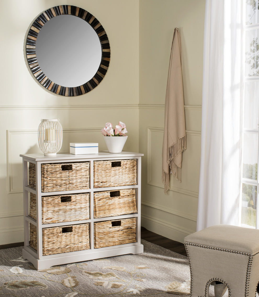 Safavieh Keenan 6 Wicker Basket Storage Chest | Cabinets | Modishstore - 14