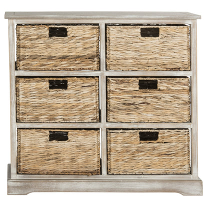 Safavieh Keenan 6 Wicker Basket Storage Chest | Cabinets | Modishstore - 6