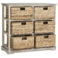 Safavieh Keenan 6 Wicker Basket Storage Chest | Cabinets |  Modishstore  - 18