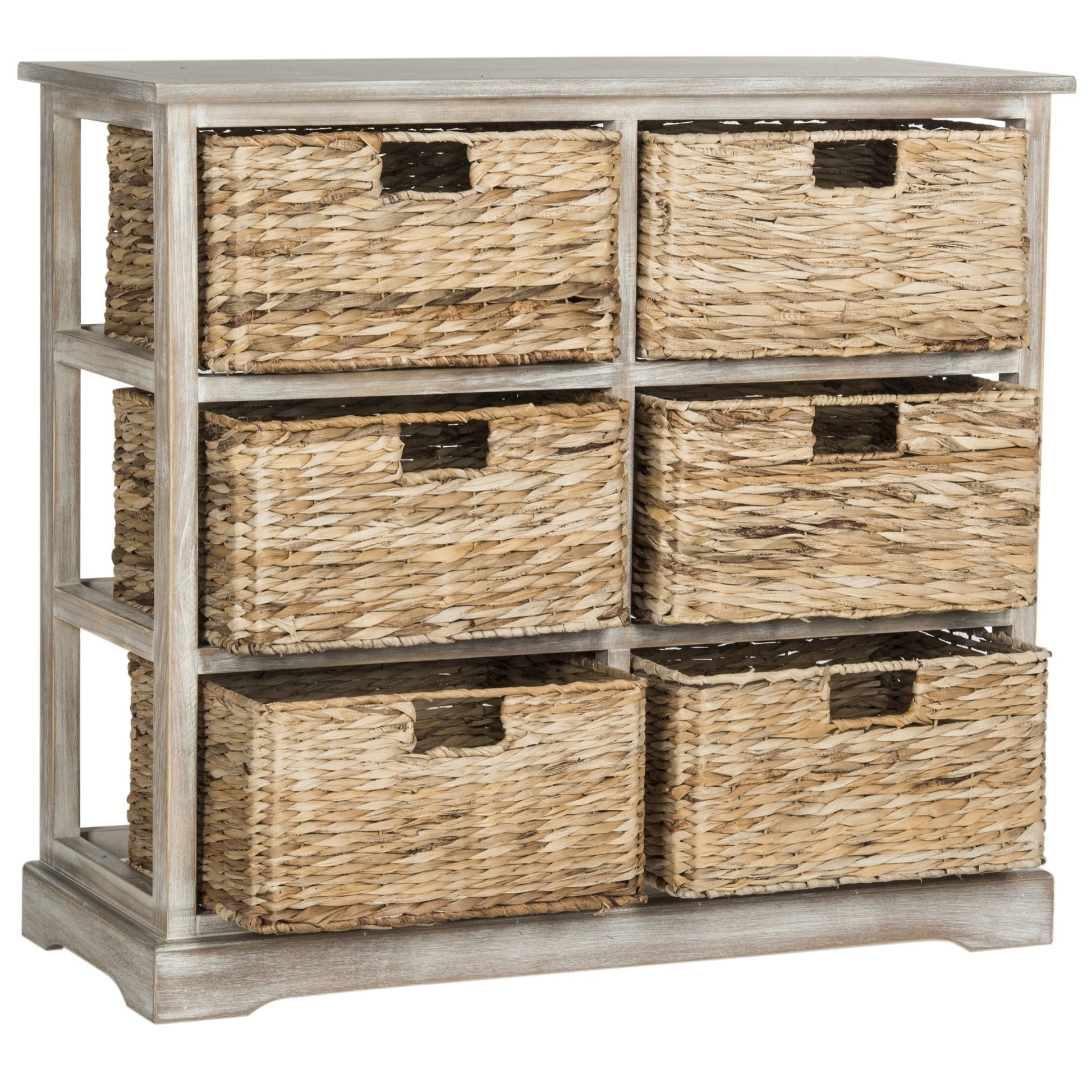 Safavieh Keenan 6 Wicker Basket Storage Chest | Cabinets |  Modishstore  - 18