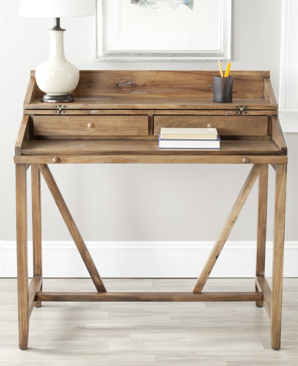 Safavieh Wyatt Writing Desk W/Pull Out | Desks | Modishstore - 1