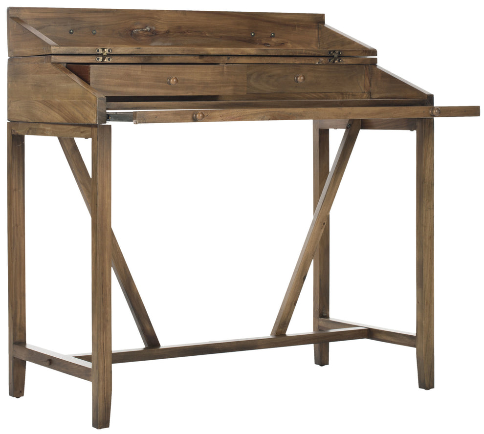 Safavieh Wyatt Writing Desk W/Pull Out | Desks | Modishstore - 6