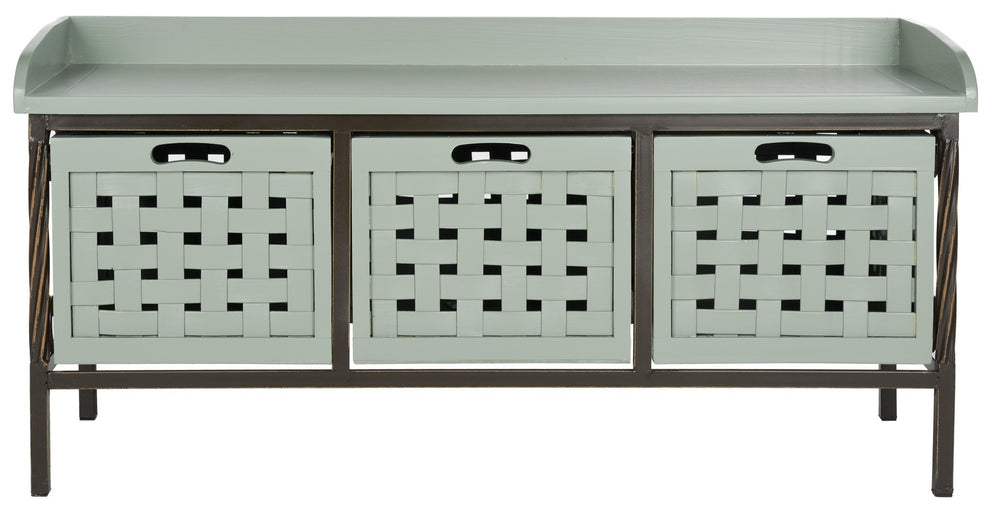 Safavieh Isaac 3 Drawer Wooden Storage Bench | Benches | Modishstore - 10
