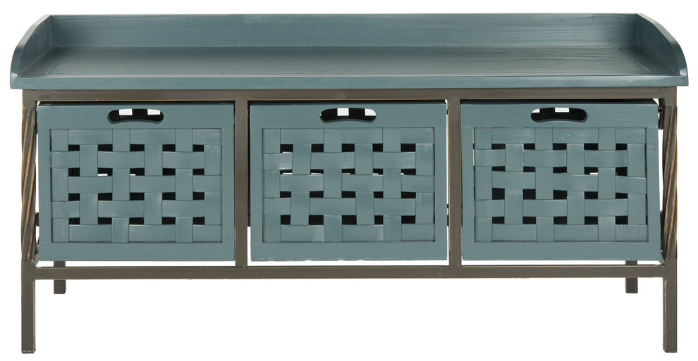 Safavieh Isaac 3 Drawer Wooden Storage Bench | Benches | Modishstore - 13