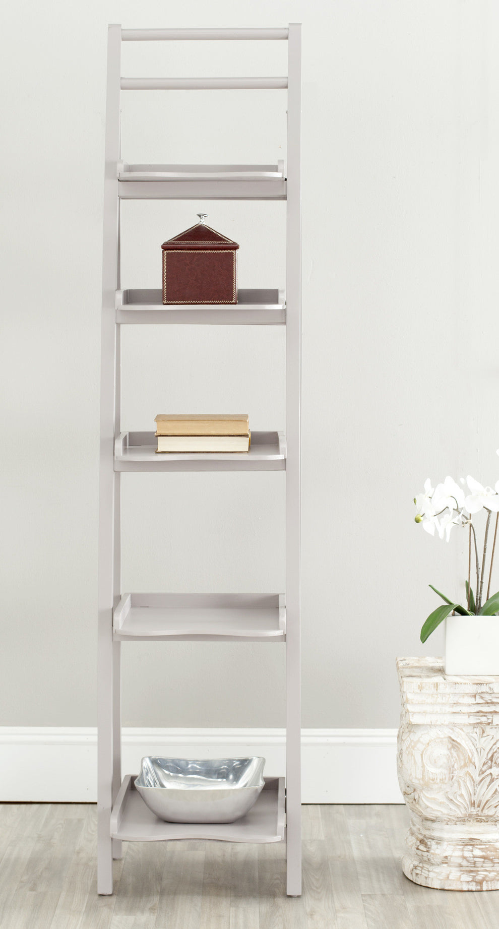 Safavieh Asher Leaning 5 Tier Etagere | Bookcases | Modishstore - 8