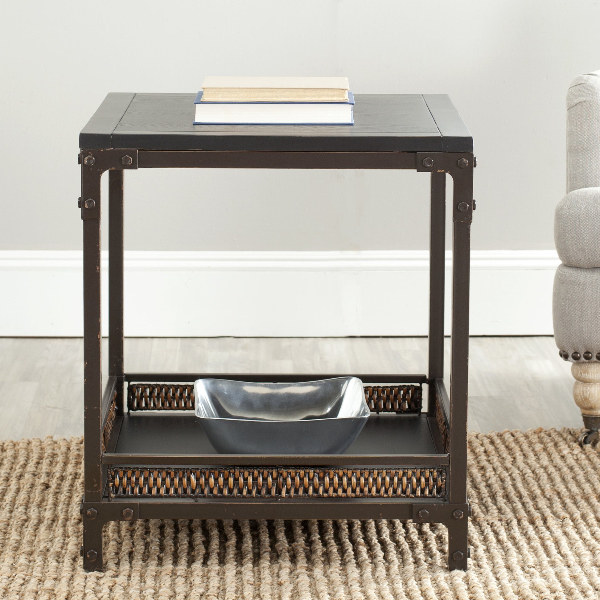 Safavieh Dinesh End Table With Storage Shelf | End Tables |  Modishstore 