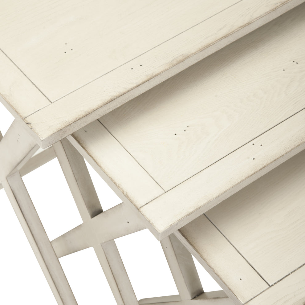 Safavieh Maryann Stacking Tray Tables | Nesting Tables | Modishstore - 3