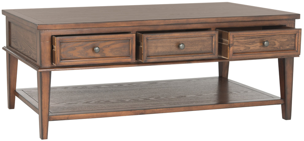 Safavieh Manelin Coffee Table With Storage Drawers | Coffee Tables | Modishstore - 2