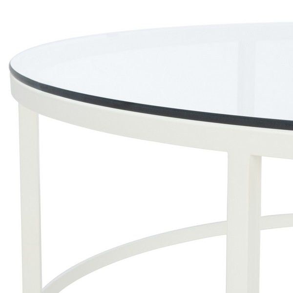 Safavieh Edmund Cocktail Table - White | Coffee Tables | Modishstore - 3