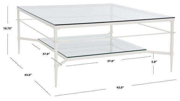 Safavieh Mieka Cocktail Table | Coffee Tables | Modishstore - 8