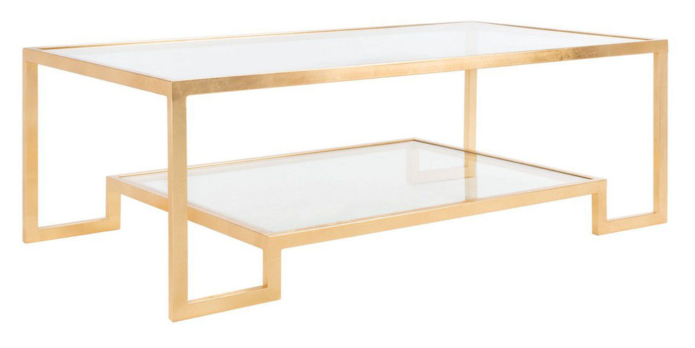 Safavieh Vivian Gold Leaf Coffee Table - Gold | Coffee Tables | Modishstore - 3