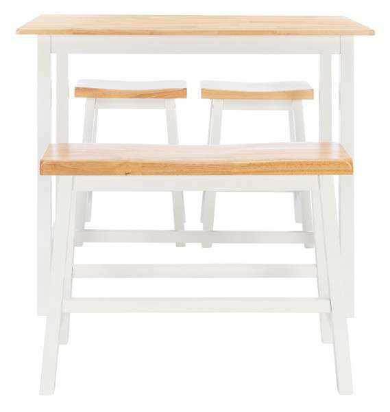 Safavieh Ronin 4 Pc Set Pub Table - Natural | Bar Stools & Table | Modishstore - 2