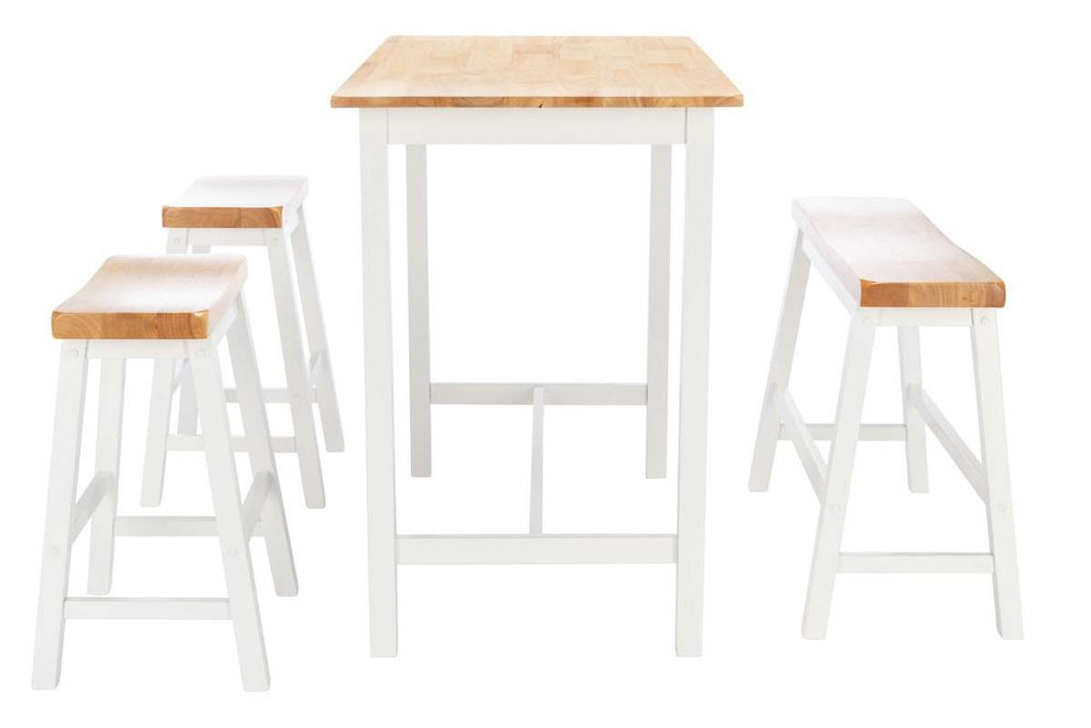 Safavieh Ronin 4 Pc Set Pub Table - Natural | Bar Stools & Table | Modishstore - 4