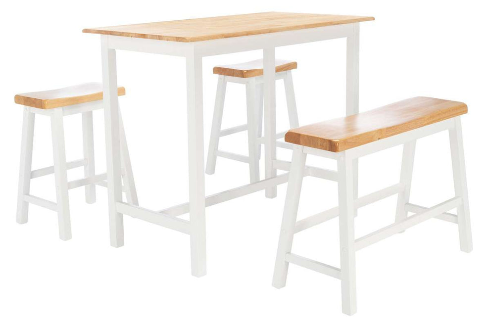 Safavieh Ronin 4 Pc Set Pub Table - Natural | Bar Stools & Table | Modishstore - 3