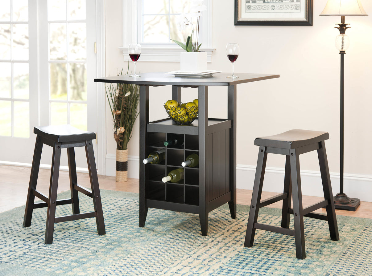 Safavieh Emeric 3 Pc Set Drop Leaf Pub Table - Oak, Natural – Modish Store