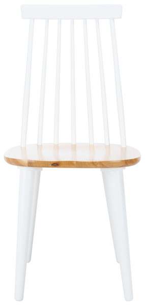 Safavieh Burris 17''H Spindle Side Chair Set Of 2 - White | Dining Chairs | Modishstore