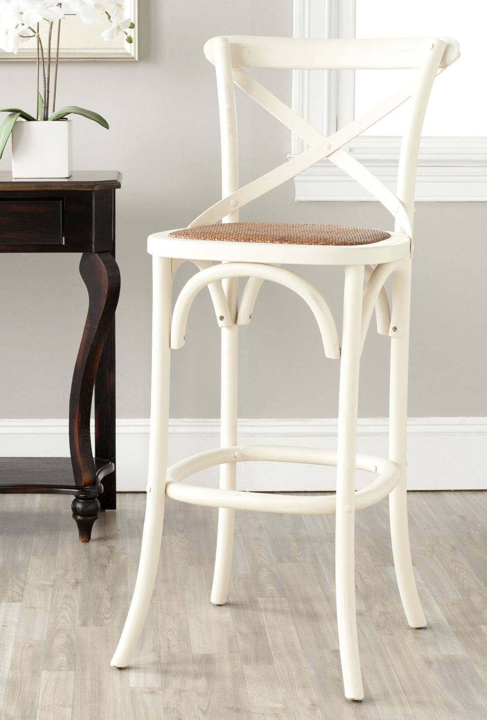 Safavieh Franklin X Back Barstool | Bar Stools | Modishstore - 1