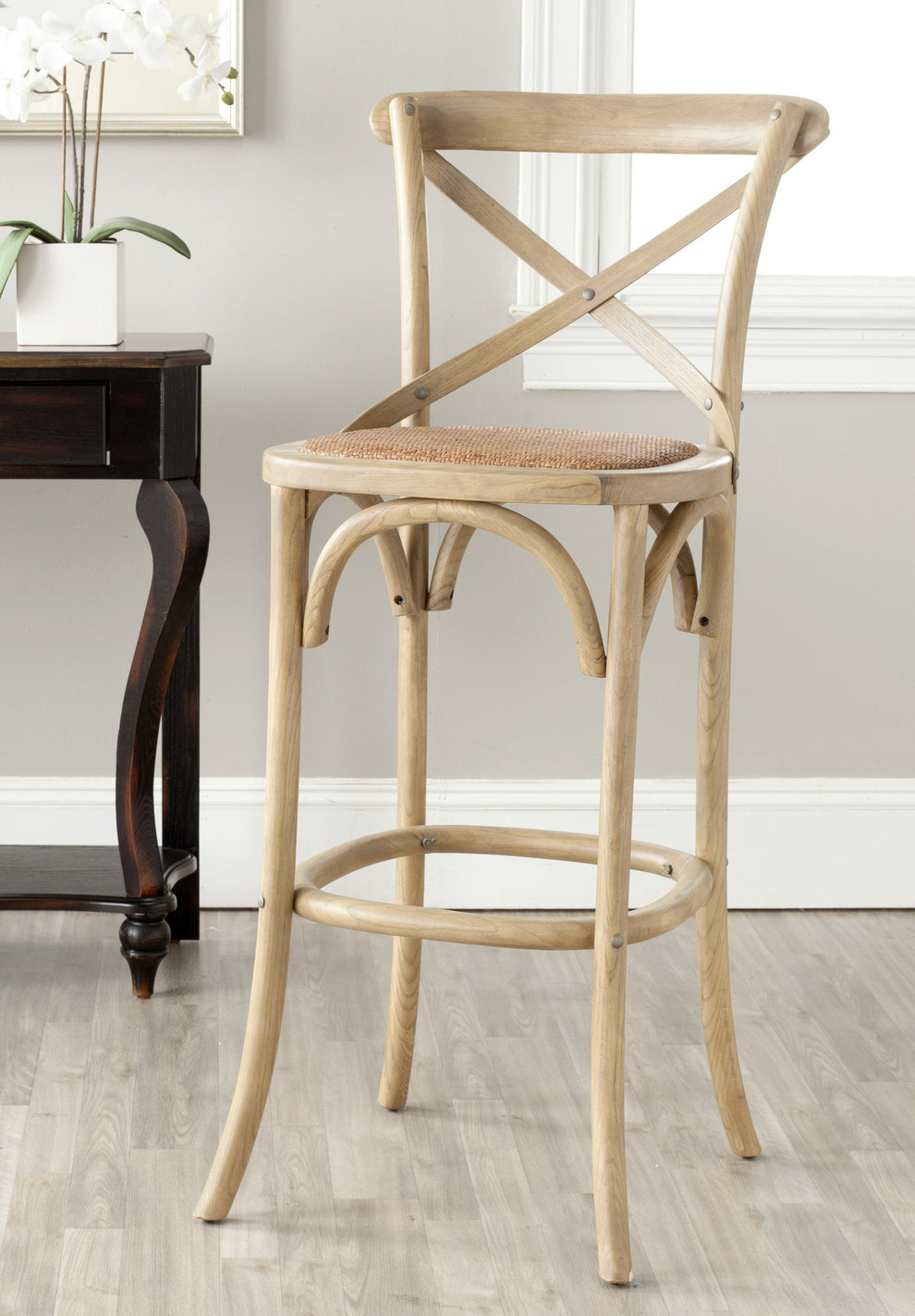 Safavieh Franklin X Back Barstool | Bar Stools | Modishstore - 11